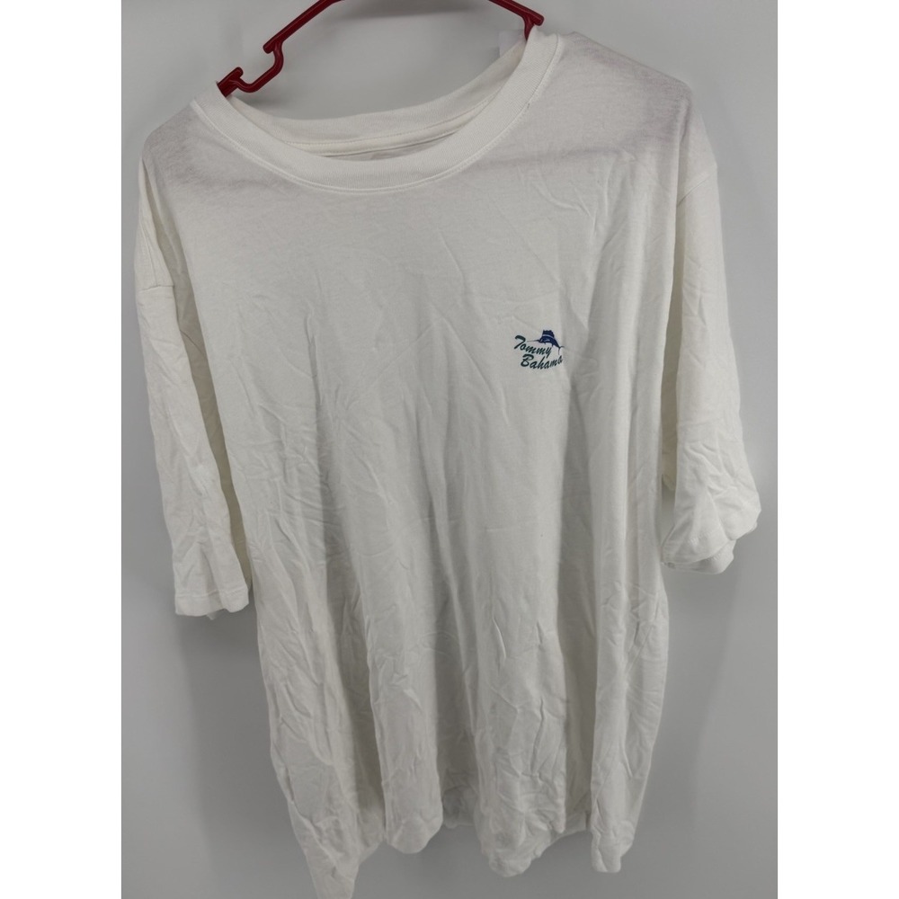 Tommy Bahama Rack Star BBQ Grill Graphic T-Shirt Men XXL White Short Sleeve NWT